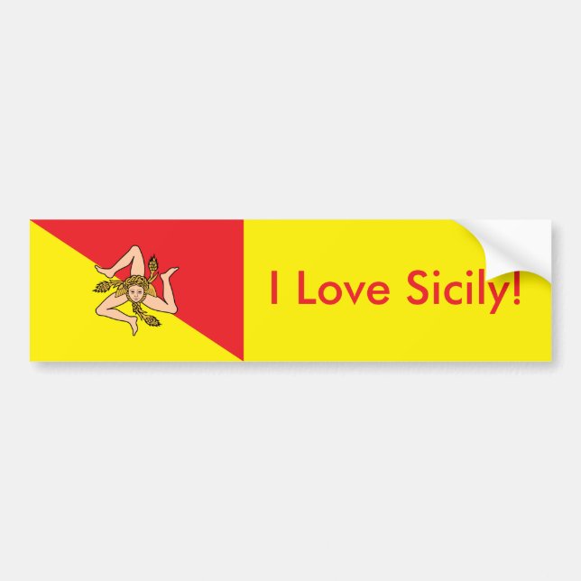 Sticker Flag of Sicily (Front)