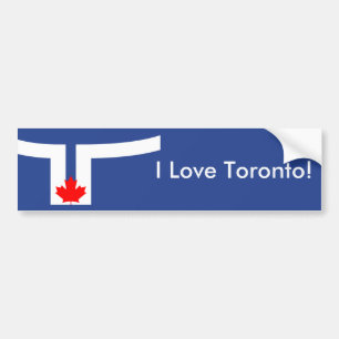 Sticker Flag of Toronto, Canada