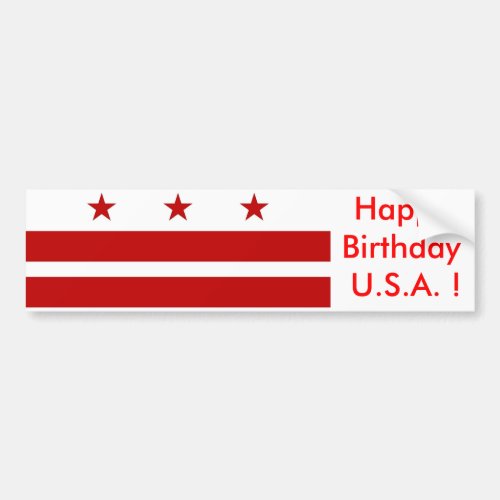 Sticker Flag of Washington DC