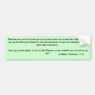 Sticker for car/Bumper Sticker - Verse B