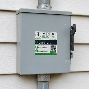 Sticker for Electrician QR Code Service Contact