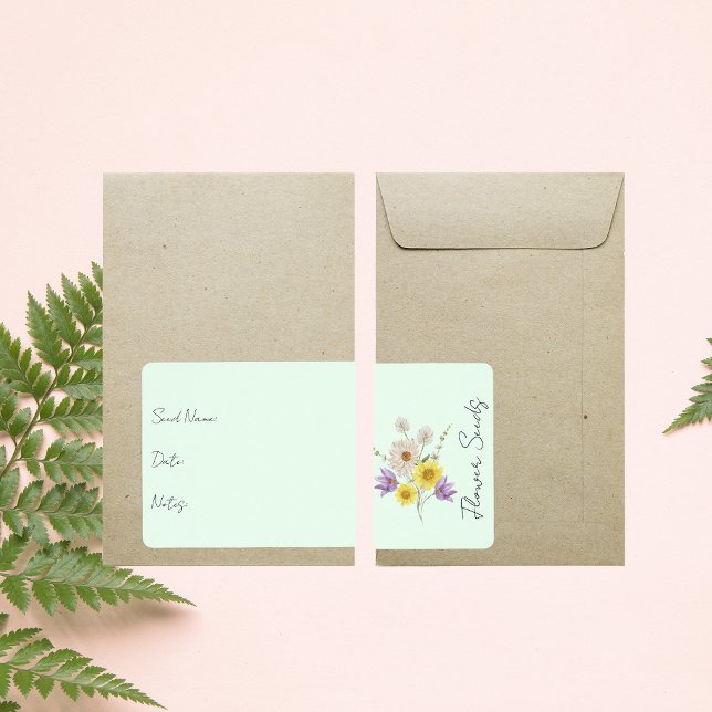 Sticker for seed packet | Flower Seed Packet Label (Creator Uploaded)