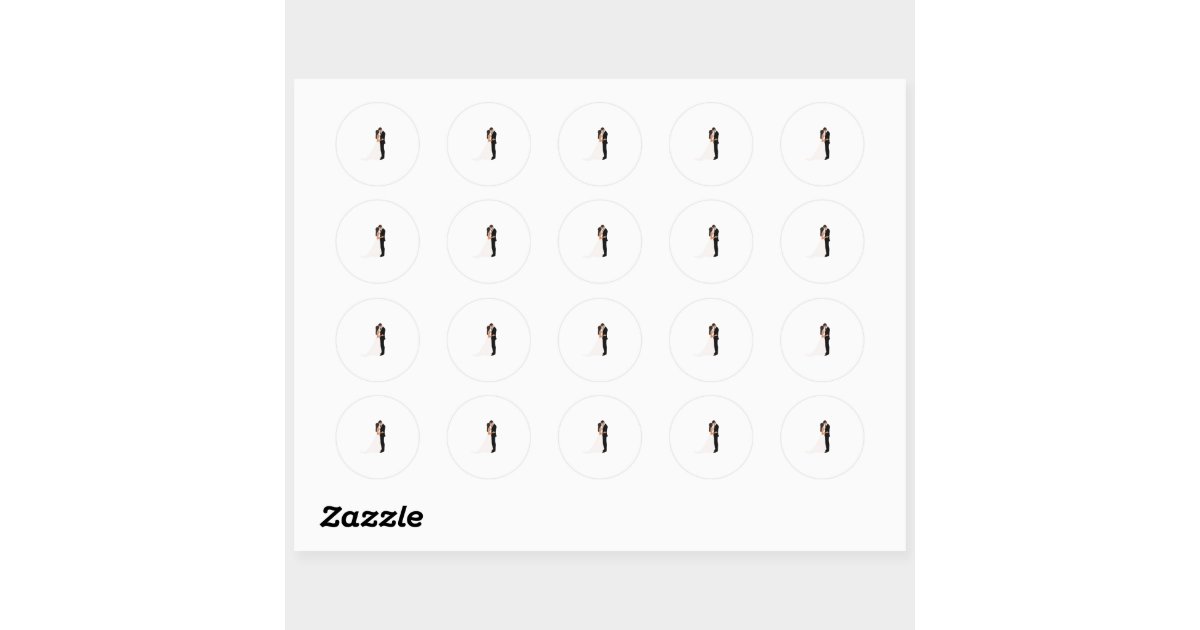 Sticker for the bride | Zazzle