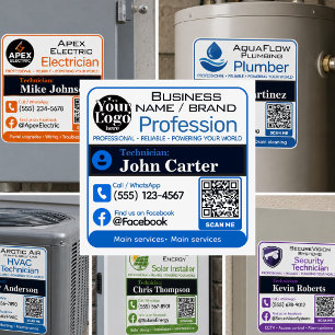 Sticker for Your Profession Custom Service Conta