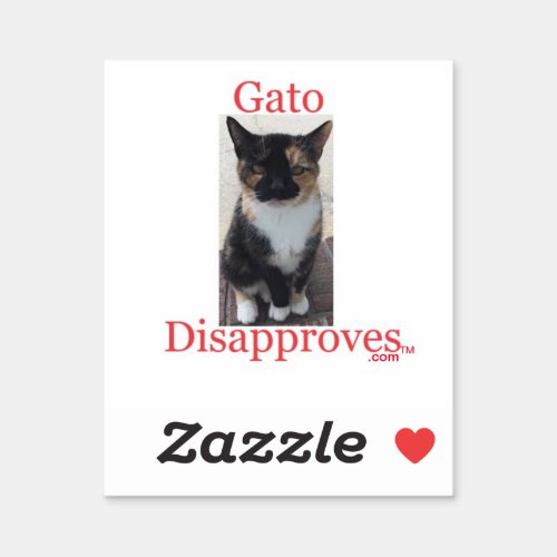 Sticker Gato Disapproves
