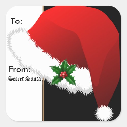 Sticker Gift Tags Secret Santa