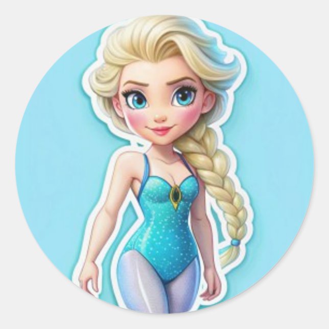 sticker girl in swimsuit (Front)