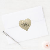 Sticker - Glitter Heart Fab future Mrs. (Envelope)