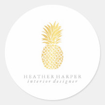 Sticker - Gold Pineapple