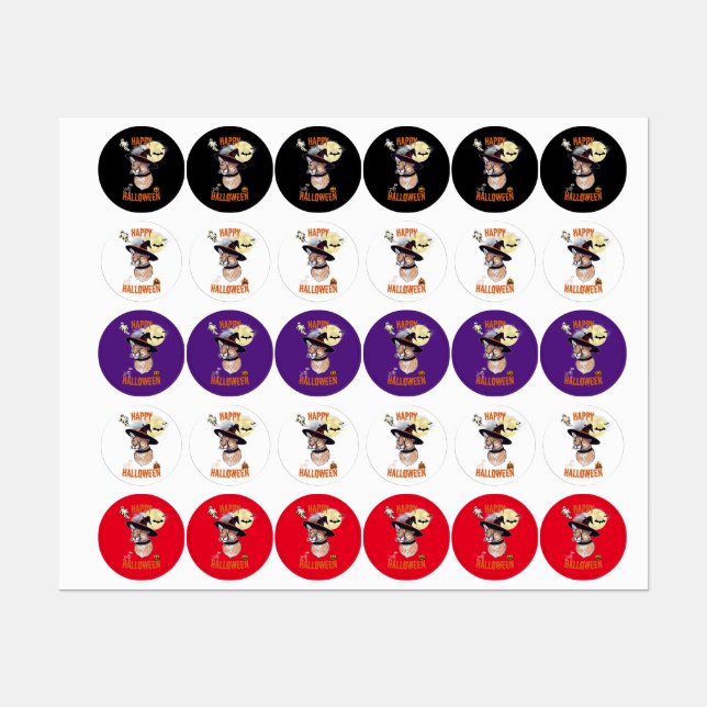 sticker halloween animals (Sheet)