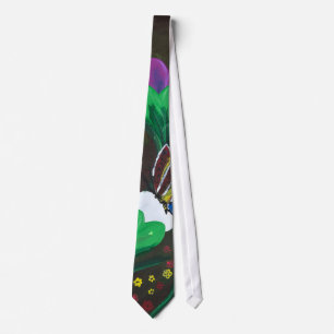 Sticker- Handmade artwork - Butterfly Bolssom Neck Tie