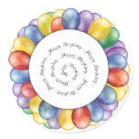 Sticker/Happy Birthday Balloons Classic Round Sticker