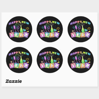 Sticker - HAPPY NEW YEAR! | Zazzle