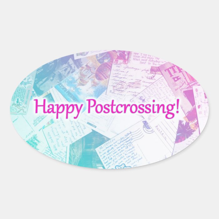 Sticker "Happy Postcrossing"