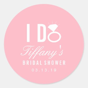 Sticker - I Do Bridal Shower by Evented at Zazzle