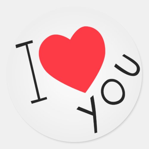 Sticker I love you