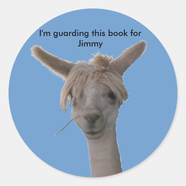 Sticker - I'm guarding this book ... (Front)