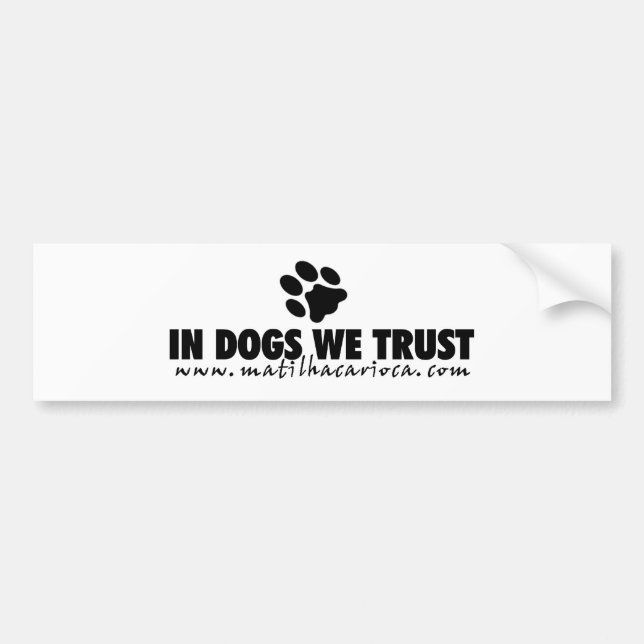 Sticker “In Dogs We Trust " (Front)