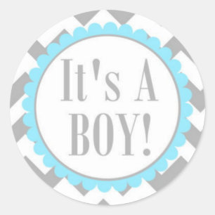 Sticker/It's a Boy Classic Round Sticker