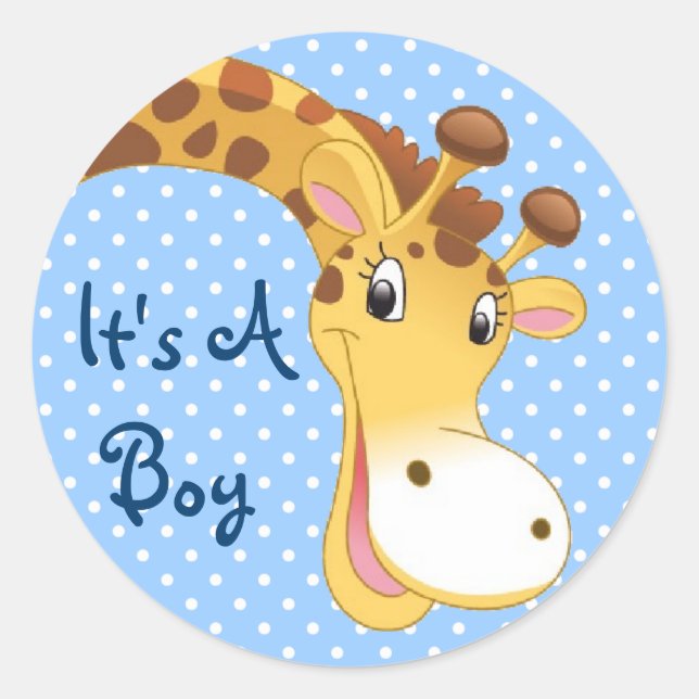 Sticker/It's a Boy Classic Round Sticker (Front)