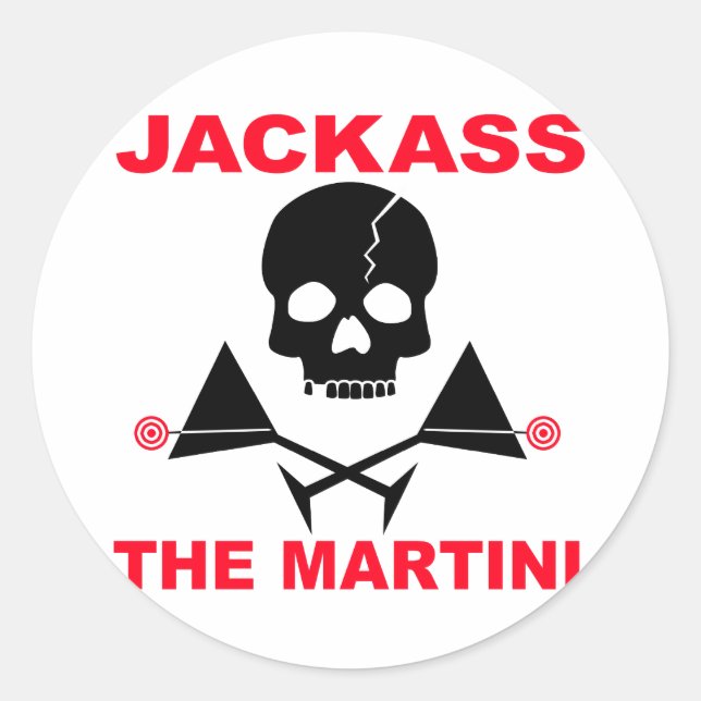 Sticker - JACKASS, The Martini (Front)