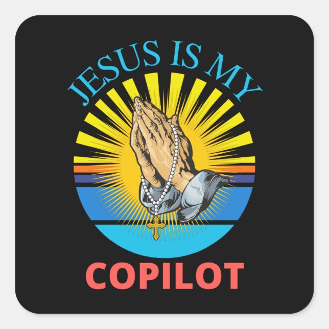 STICKER -JESUS IS MY COPILOT (Front)