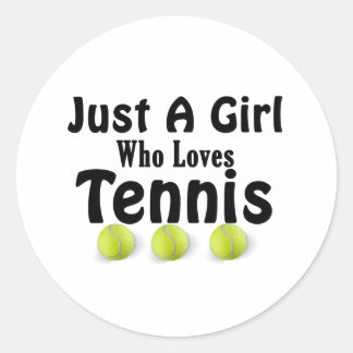 Sticker Just a Girl who Love Tennis