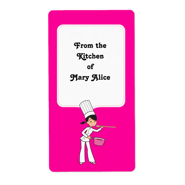 Sticker Label for Baking Sales with Kitchen Art | Zazzle