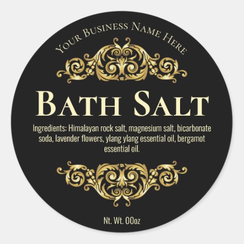 Sticker Label For Handmade Bath Salt Soak