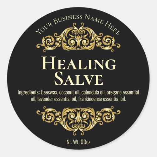 Sticker Label For Handmade Healing Salve