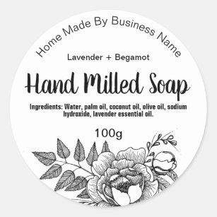 No1 Handmade Soap Making Labels x36 adhesive vinyl Stickers Natural  ingredients