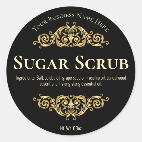 Sticker Label For Handmade Sugar Scrub