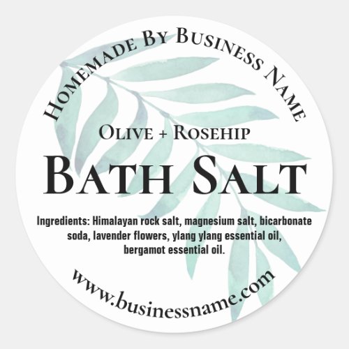Sticker Label For Homemade Bath Salt