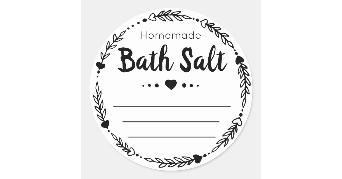 Bath Salt Label Designs