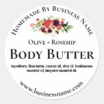 Sticker Label For Homemade Body Butter