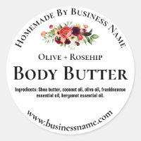 Sticker Label For Homemade Body Butter