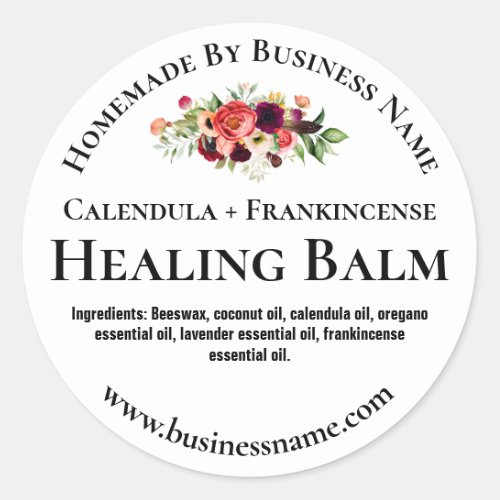 Sticker Label For Homemade Healing Salve Balm