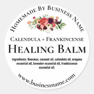 Sticker Label For Homemade Healing Salve Balm