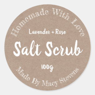 Sticker Label For Homemade Salt Scrub