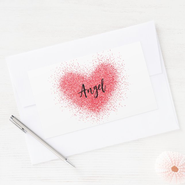 Sticker, Label - Red Heart (Envelope)