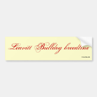 Sticker Leavitt breedline