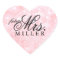 Sticker - Lit Pink Glit Heart Fab future Mrs.
