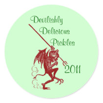 Sticker Little Devil Home Canning Jar Circles