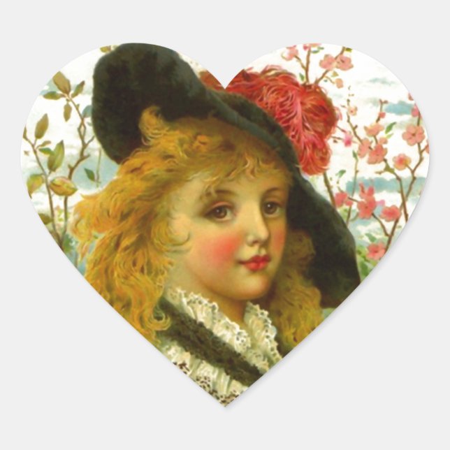 Sticker Lovely Vintage Victorian Clothing Fashions (Front)