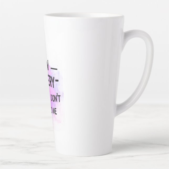Sticker Low Battery Please Don’t Talk to Me – Funn Latte Mug (Right)