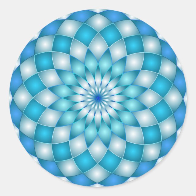 Sticker mandala abstract lotus flower (Front)