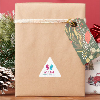 Sticker: Mara Digital Design Triangle Sticker