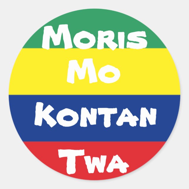sticker Mauritius (Front)