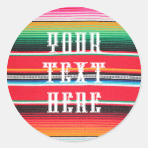 sticker Mexican mexico poncho serape background 