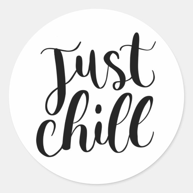 Sticker Minimalist Calligraphy for Journaling (Front)